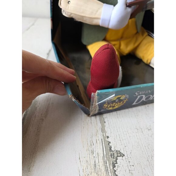 Vintage spirit sawin' wood doll animated light up Halloween animatronic prop uni - Picture 7 of 7